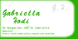 gabriella hodi business card